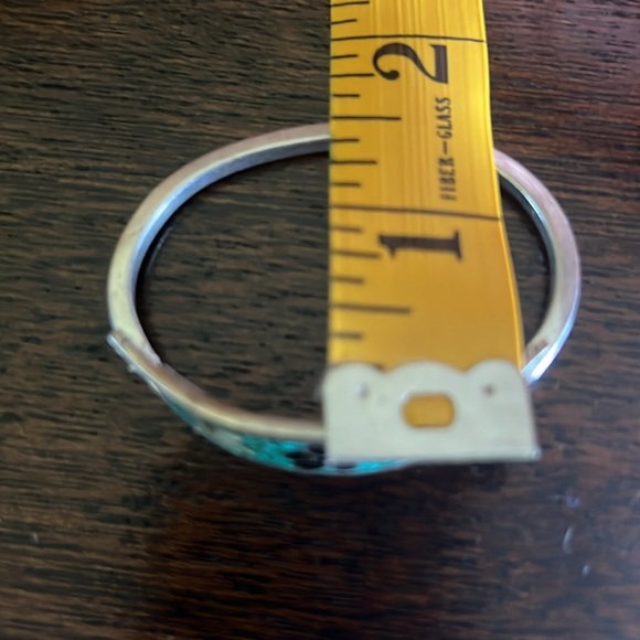 Mexican Alpaca Hinged Bracelet (small wrist) - Picture 9 of 10